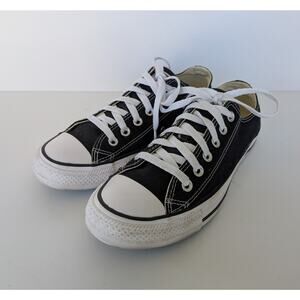 Converse All Star Low Top Black and White Sneakers Shoes Womens Size 8 - Mens 6